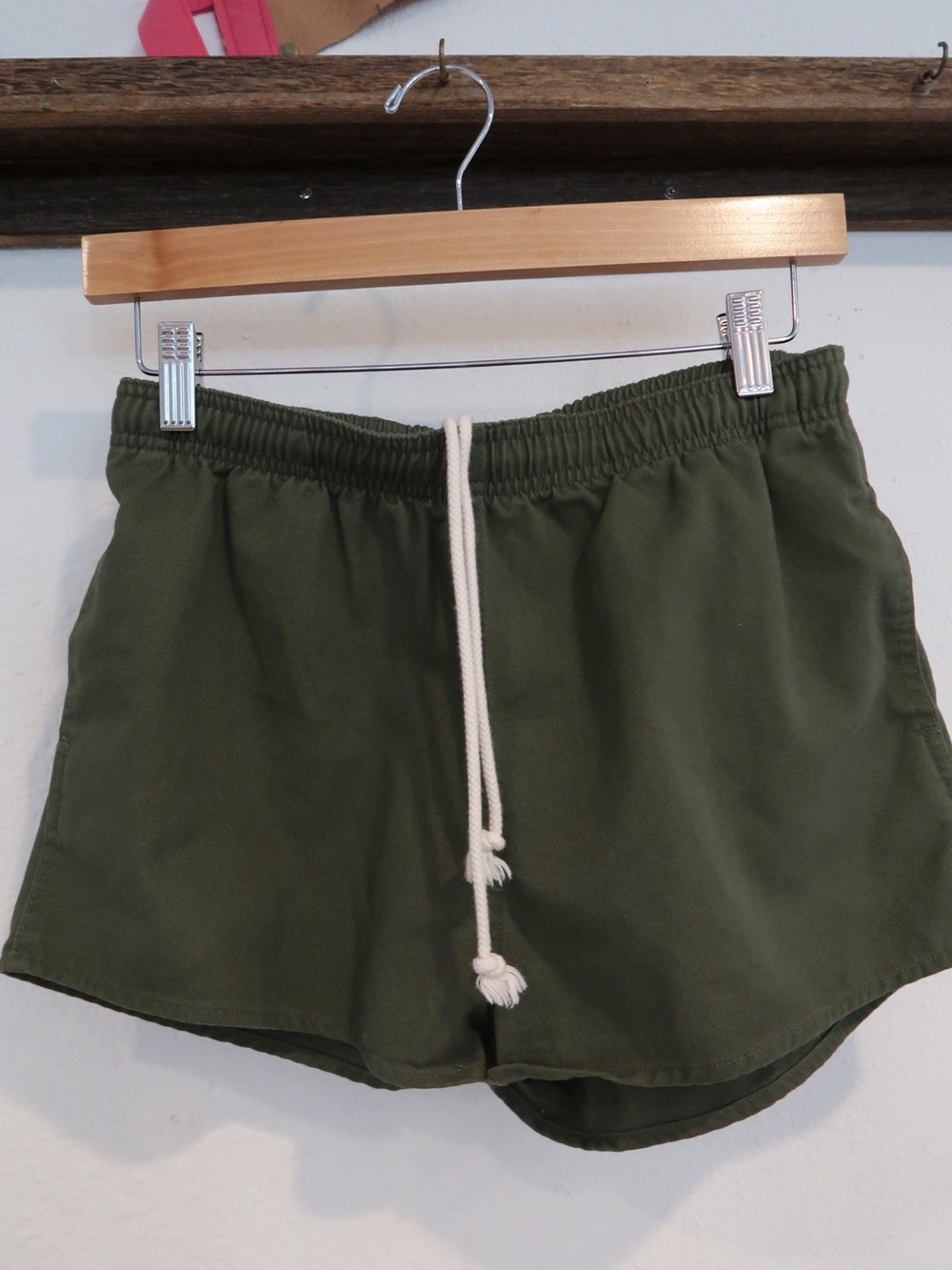 Brandy Melville Olive Green Drawstring Shorts